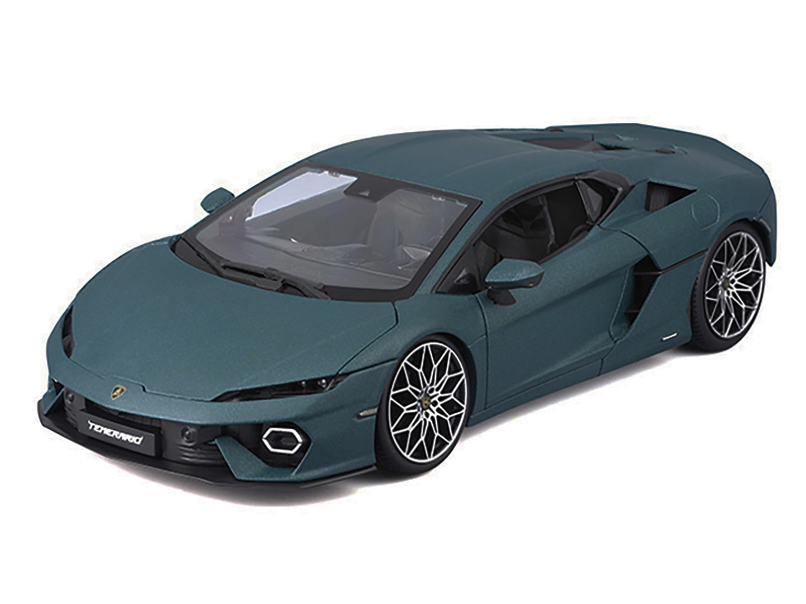 Lamborghini Temerario Matt Blue Metallic 1/18 Diecast Model Car by Bburago-DiecastModeler.com