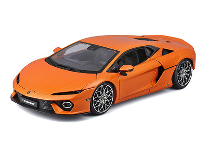 Lamborghini Temerario Orange Metallic 1/18 Diecast Model Car by Bburago-DiecastModeler.com