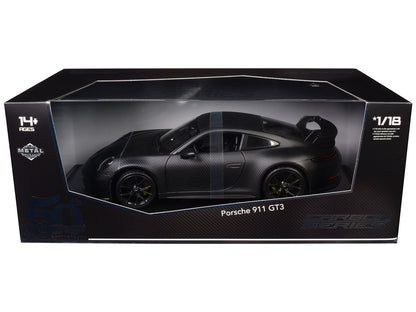 Porsche 911 GT3 Carbon Fiber "Carbon Series - Bburago 50th Anniversary" 1/18 Diecast Model Car by Bburago