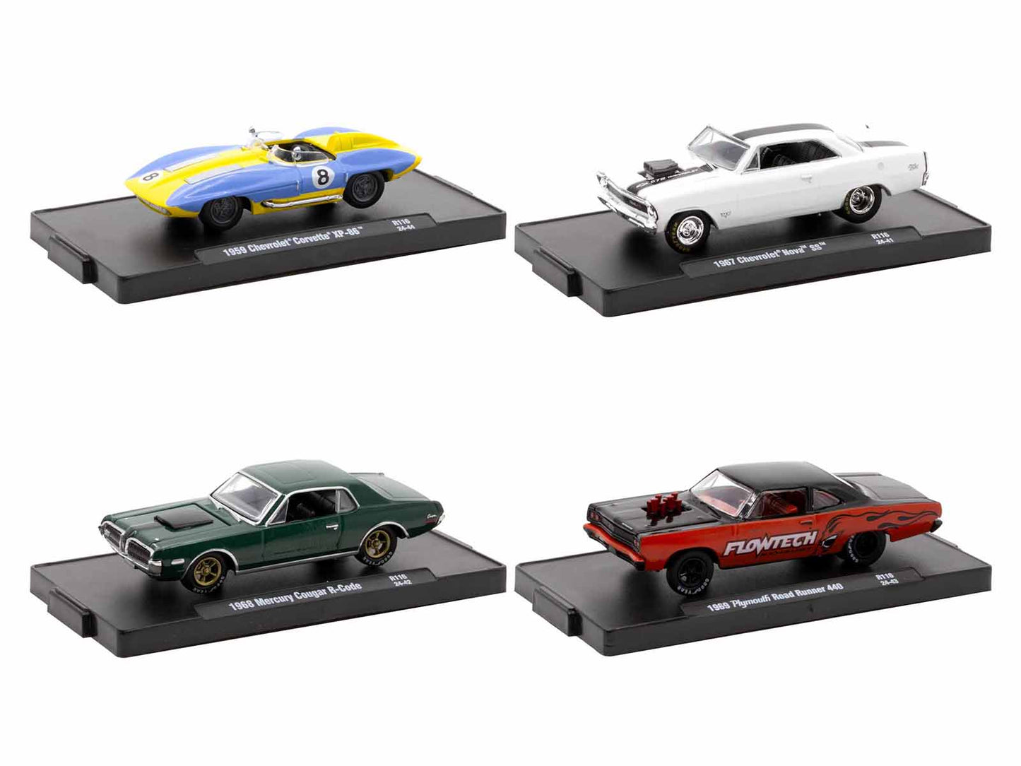 "Auto-Drivers" Set of 4 pieces in Blister Packs Release 116 Limited Edition to 7000 pieces Worldwide 1/64 Diecast Model Cars by M2 Machines-DiecastModeler.com