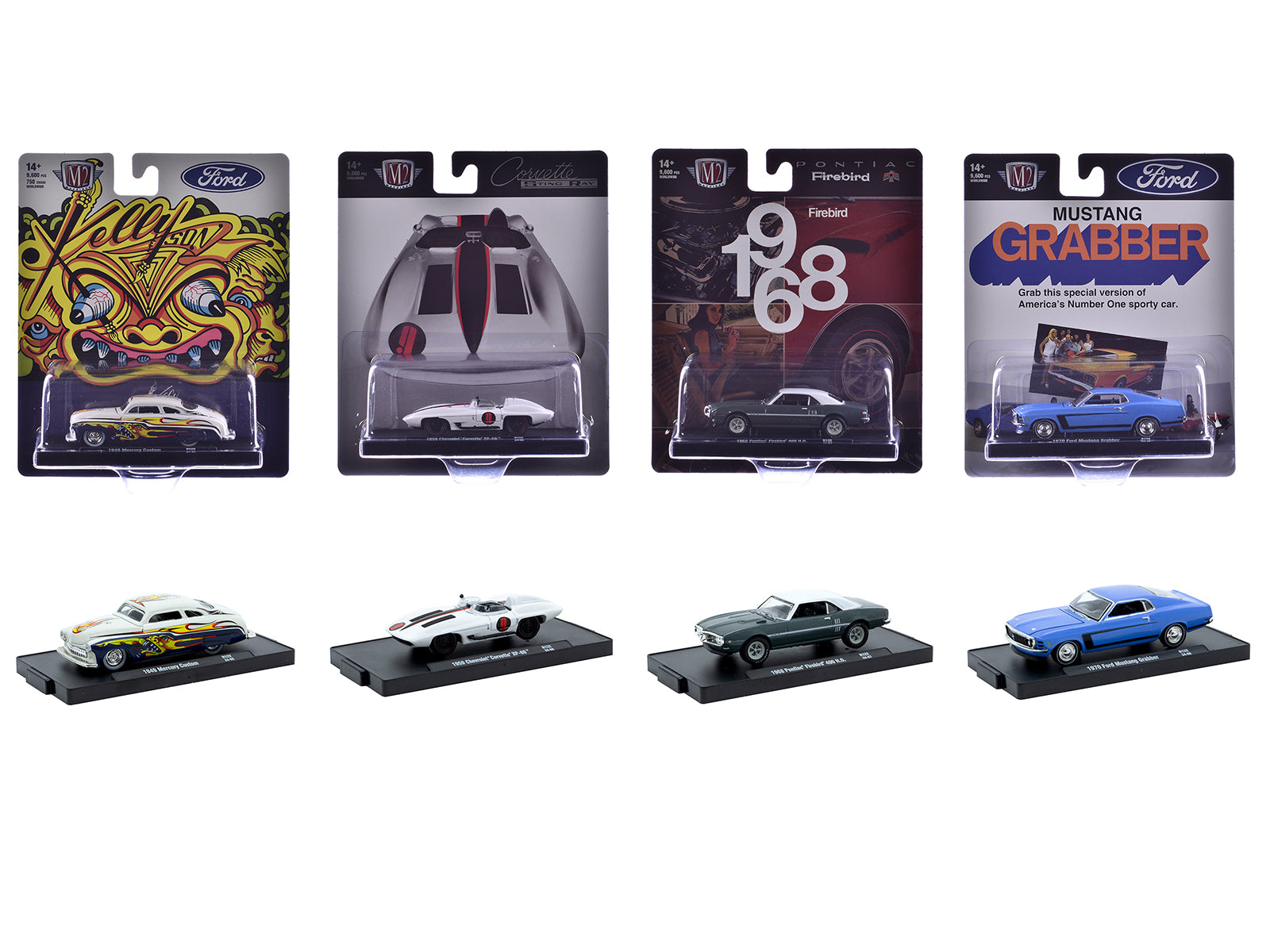 "Auto-Drivers" Set of 4 pieces in Blister Packs Release 122 Limited Edition to 9600 pieces Worldwide 1/64 Diecast Model Cars by M2 Machines-DiecastModeler.com