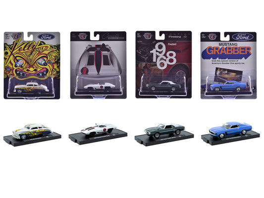 "Auto-Drivers" Set of 4 pieces in Blister Packs Release 122 Limited Edition to 9600 pieces Worldwide 1/64 Diecast Model Cars by M2 Machines-DiecastModeler.com