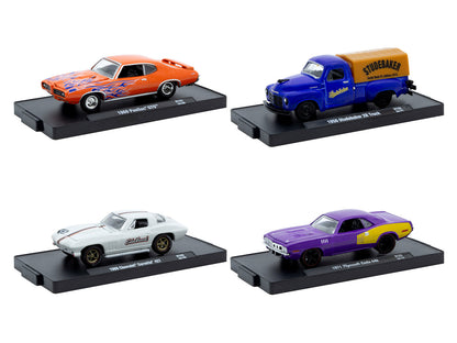 "Auto-Drivers" Set of 4 pieces in Blister Packs Release 123 Limited Edition to 9600 pieces Worldwide 1/64 Diecast Model Cars by M2 Machines