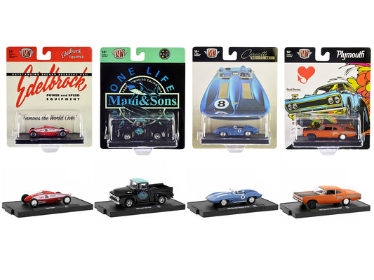 "Auto-Drivers" Set of 4 pieces in Blister Packs Release 97 Limited Edition to 9600 pieces Worldwide 1/64 Diecast Model Cars by M2 Machines-DiecastModeler.com