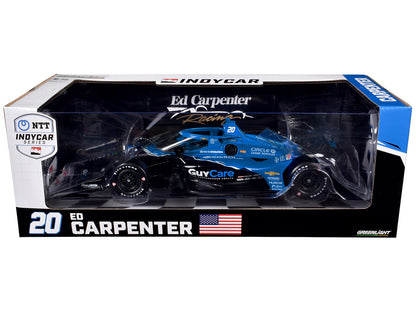 Dallara IndyCar #20 Ed Carpenter "Guy Care" Ed Carpenter Racing "NTT IndyCar Series" (2024) 1/18 Diecast Model Car by Greenlight-DiecastModeler.com