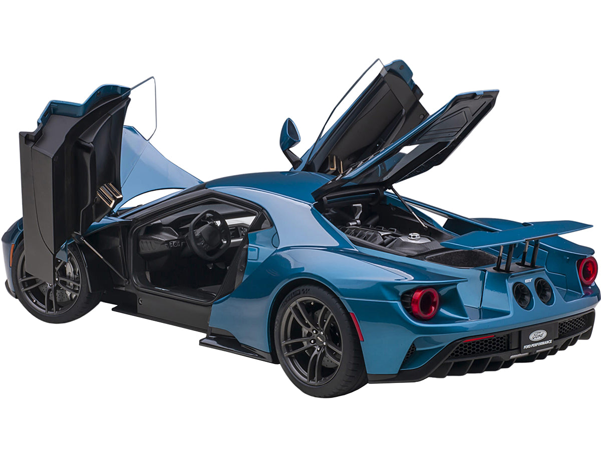 2017 Ford GT Liquid Blue Metallic 1/12 Model Car by Autoart-DiecastModeler.com