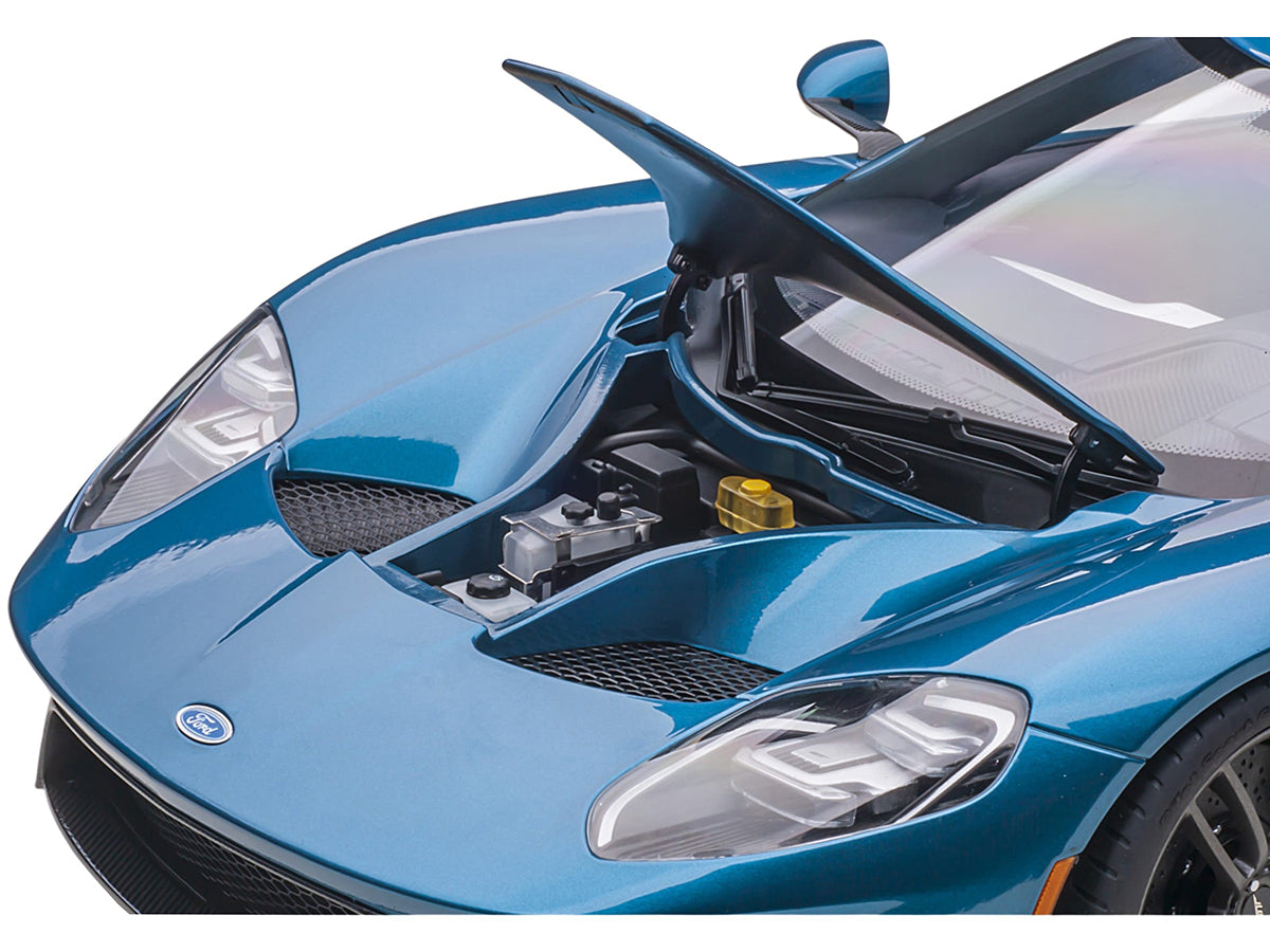 2017 Ford GT Liquid Blue Metallic 1/12 Model Car by Autoart-DiecastModeler.com