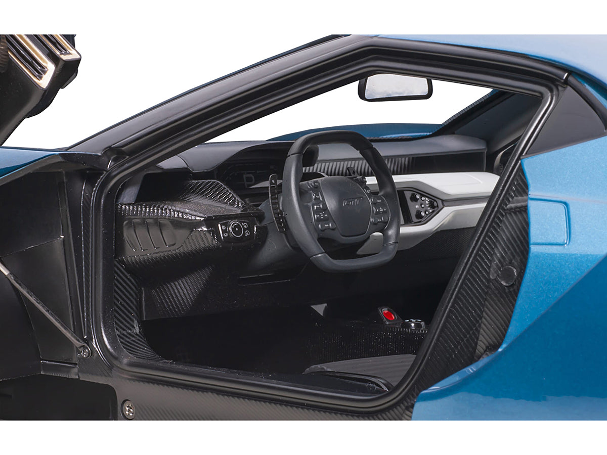2017 Ford GT Liquid Blue Metallic 1/12 Model Car by Autoart-DiecastModeler.com