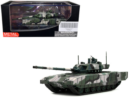 Russian T14 Armata MBT (Main Battle Tank) Multi-Woodland Camouflage "Armor Premium" Series 1/72 Diecast Model by Panzerkampf-DiecastModeler.com