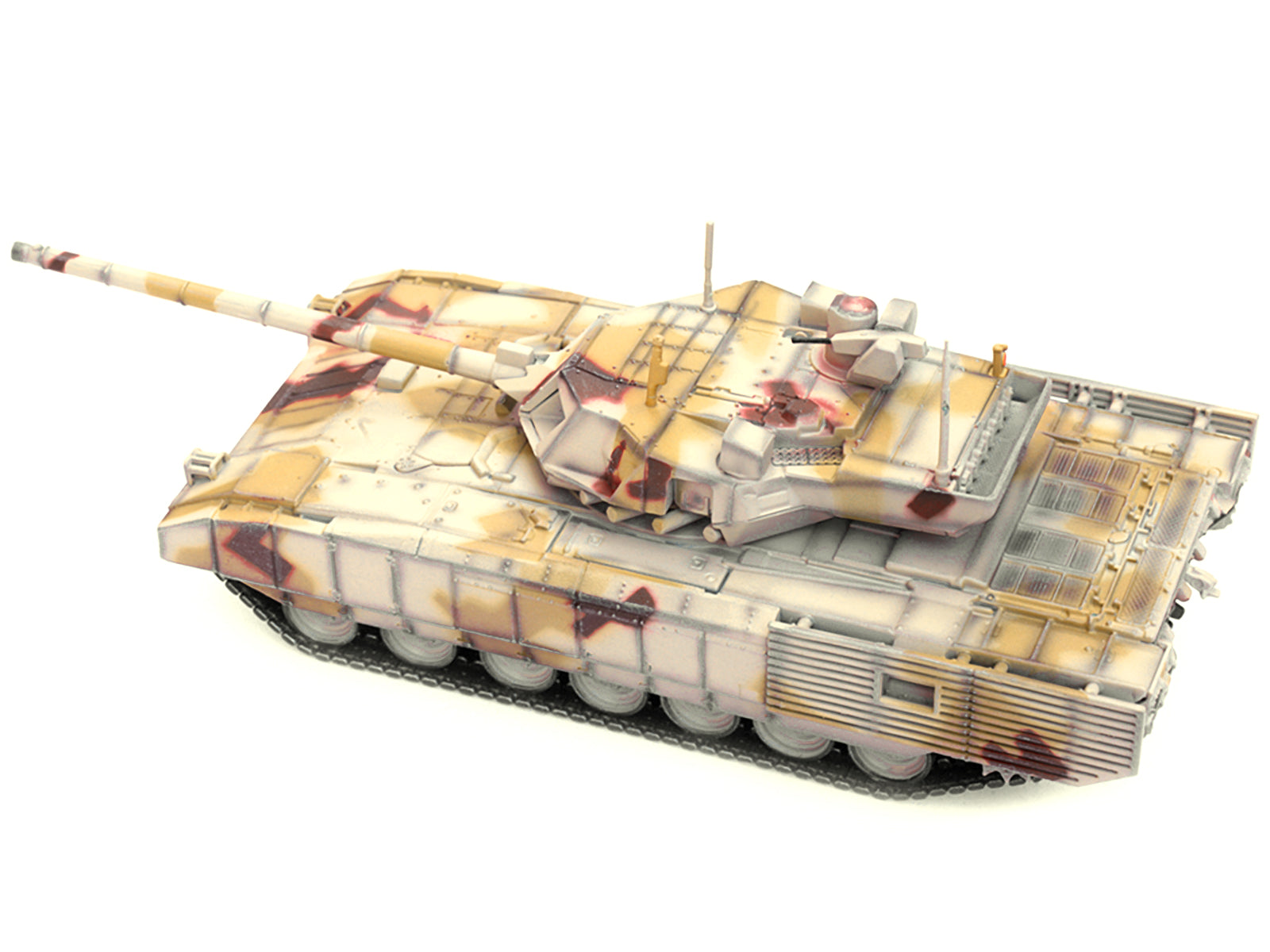 Russian T14 Armata MBT (Main Battle Tank) Multi-Desert Camouflage "Armor Premium" Series 1/72 Diecast Model by Panzerkampf-DiecastModeler.com