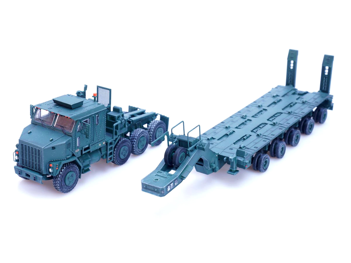 M1070 Heavy Equipment Transporter Army Green "Armor Premium" Series 1/72 Diecast Model by Panzerkampf-DiecastModeler.com