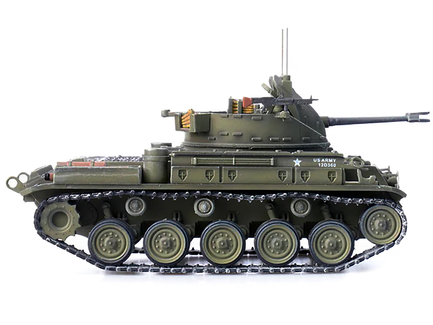 M42 Duster Self-Propelled Anti-Aircraft Gun "Delta Dud's" "US Army - Vietnam War II Field Force 5th Battalion 2nd Field Artillery Regimen" 1/72 Diecast Model by Panzerkampf-DiecastModeler.com