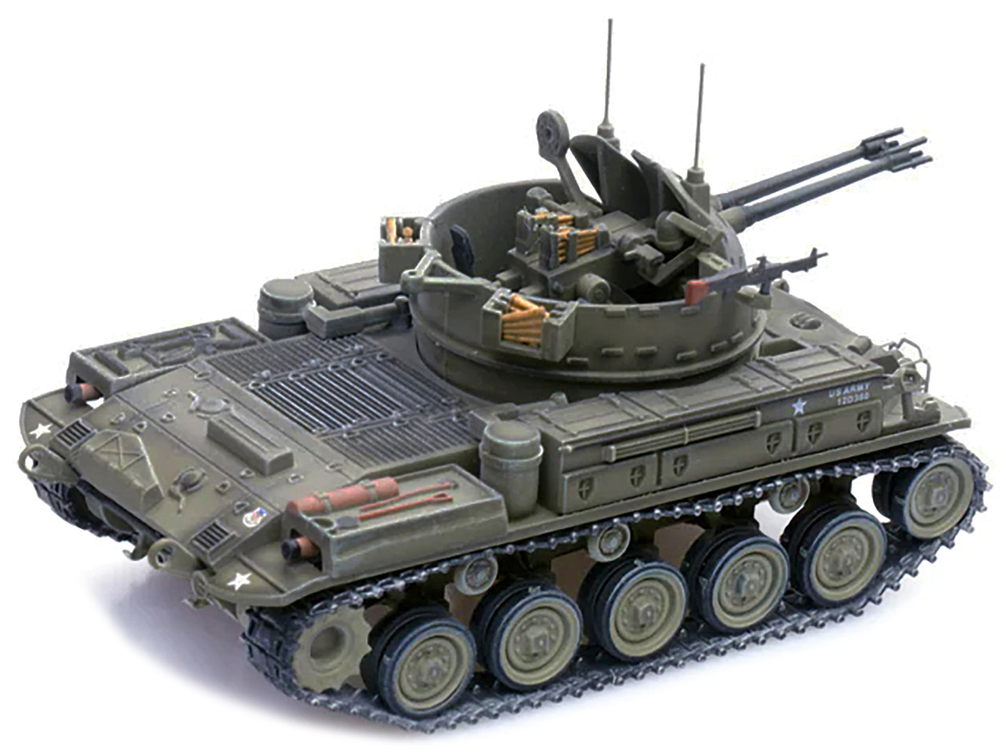 M42 Duster Self-Propelled Anti-Aircraft Gun "Delta Dud's" "US Army - Vietnam War II Field Force 5th Battalion 2nd Field Artillery Regimen" 1/72 Diecast Model by Panzerkampf-DiecastModeler.com