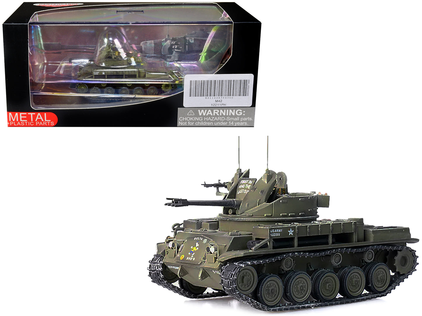 M42 Duster Self-Propelled Anti-Aircraft Gun "Delta Dud's" "US Army - Vietnam War II Field Force 5th Battalion 2nd Field Artillery Regimen" 1/72 Diecast Model by Panzerkampf-DiecastModeler.com