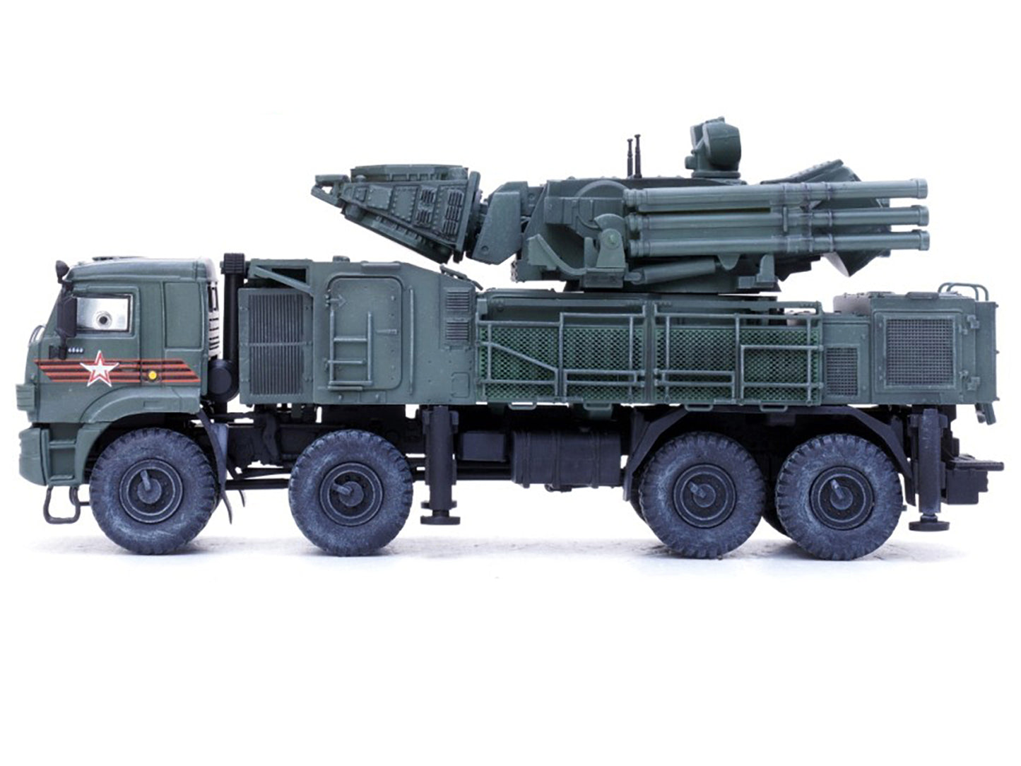 Pantsir S1 96K6 Self-Propelled Air Defense Weapon System "Victory Day Parade" Russian Army "Armor Premium" Series 1/72 Diecast Model by Panzerkampf-DiecastModeler.com