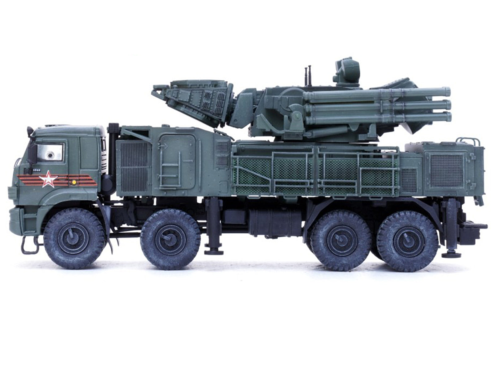 Pantsir S1 96K6 Self-Propelled Air Defense Weapon System "Victory Day Parade" Russian Army "Armor Premium" Series 1/72 Diecast Model by Panzerkampf-DiecastModeler.com