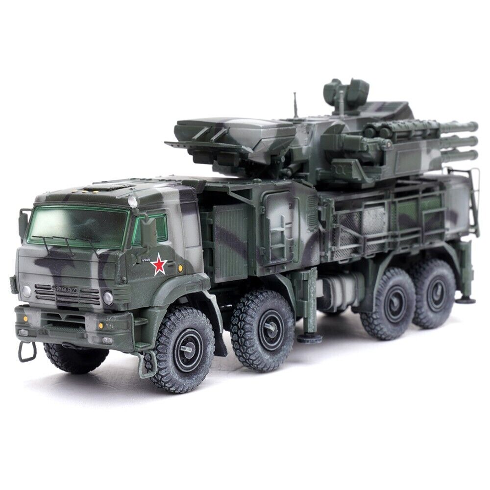 Pantsir S1 96K6 Self-Propelled Air Defense Weapon System Tri-Color Camouflage "Russia's Armed Forces" "Armor Premium" Series 1/72 Diecast Model by Panzerkampf-DiecastModeler.com