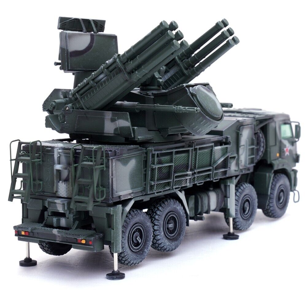 Pantsir S1 96K6 Self-Propelled Air Defense Weapon System Tri-Color Camouflage "Russia's Armed Forces" "Armor Premium" Series 1/72 Diecast Model by Panzerkampf-DiecastModeler.com