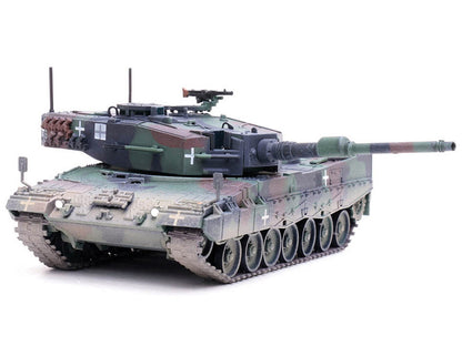 Leopard 2A4 Main Battle Tank with Snorkel "3-Tone Camouflage" Ukrainian Army "Armor Premium" Series 1/72 Diecast Model by Panzerkampf-DiecastModeler.com