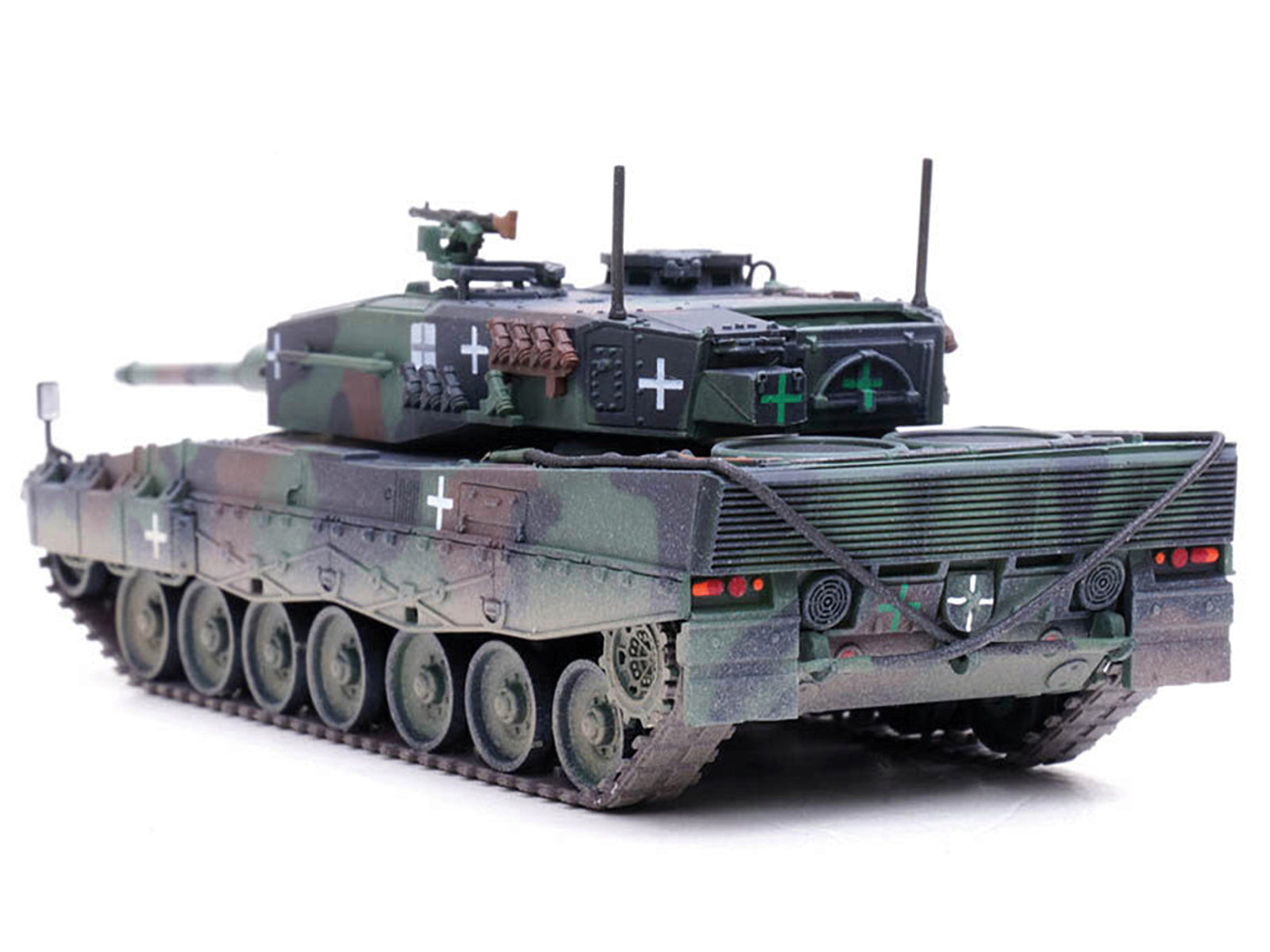 Leopard 2A4 Main Battle Tank with Snorkel "3-Tone Camouflage" Ukrainian Army "Armor Premium" Series 1/72 Diecast Model by Panzerkampf-DiecastModeler.com