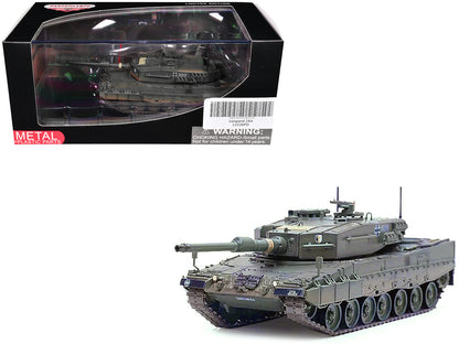 Leopard 2A4 Main Battle Tank with Snorkel "Green Camouflage" German Army "Armor Premium" Series 1/72 Diecast Model by Panzerkampf-DiecastModeler.com