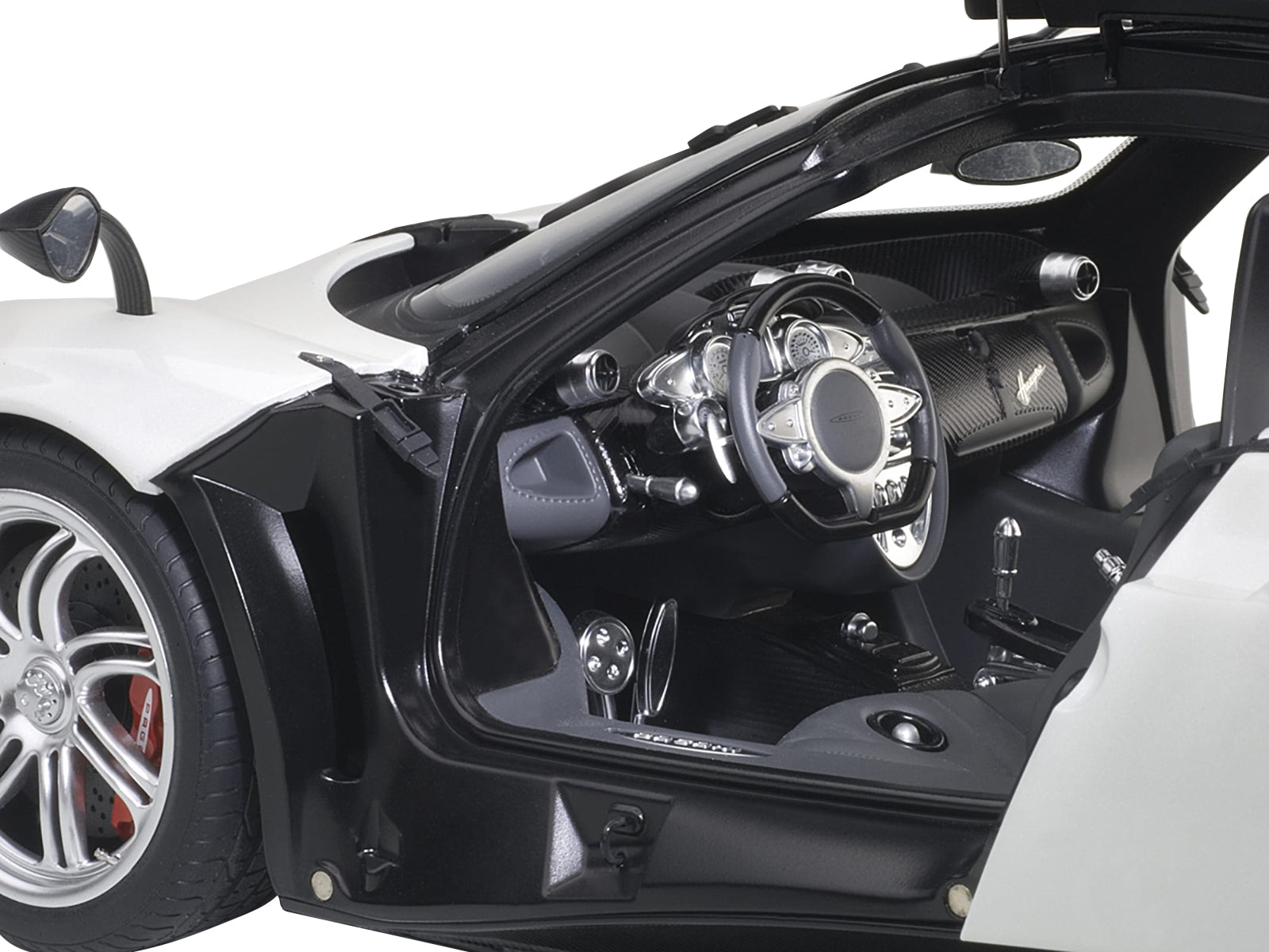 Pagani Huayra White 1/12 Model Car by Autoart-DiecastModeler.com