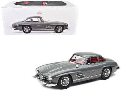 1954 Mercedes-Benz 300 SL Graphite Gray with Red Interior Limited Edition to 500 pieces Worldwide 1/12 Diecast Model Car by Norev