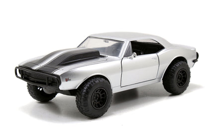 Roman's Chevrolet Camaro Z/28 Silver "Fast & Furious 7" Movie 1/24 Diecast Model Car by Jada
