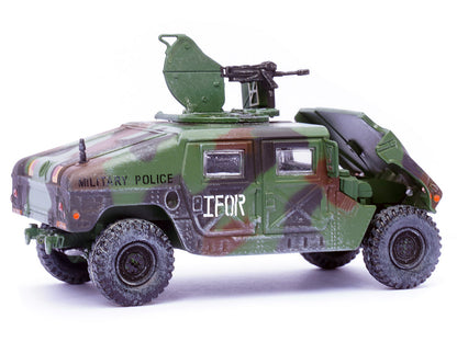 M988 Modern 4×4 Utility Vehicle with Grenade Launcher Camouflage "Military Police 65th Company 519th MP Battalion IFOR HQ ARRC Forward Brcko Bosnia and Herzegovina" (1996) "Military Miniature" Series 1/64 Diecast Model by Panzerkampf-DiecastModeler.com