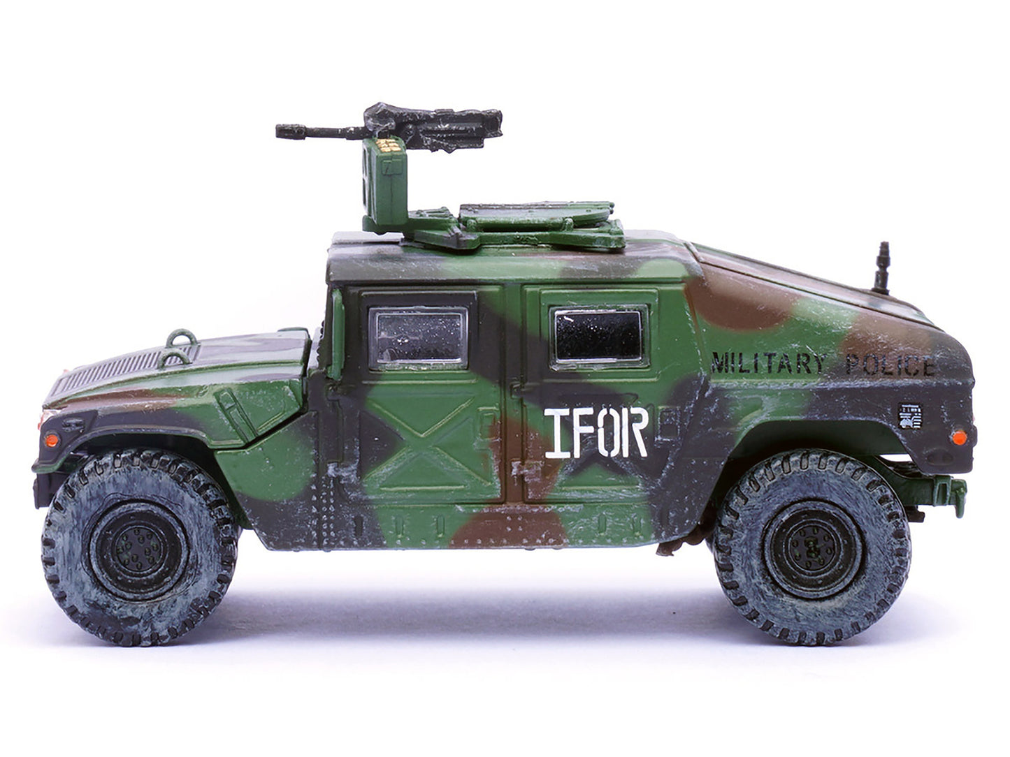 M988 Modern 4×4 Utility Vehicle with Grenade Launcher Camouflage "Military Police 65th Company 519th MP Battalion IFOR HQ ARRC Forward Brcko Bosnia and Herzegovina" (1996) "Military Miniature" Series 1/64 Diecast Model by Panzerkampf-DiecastModeler.com