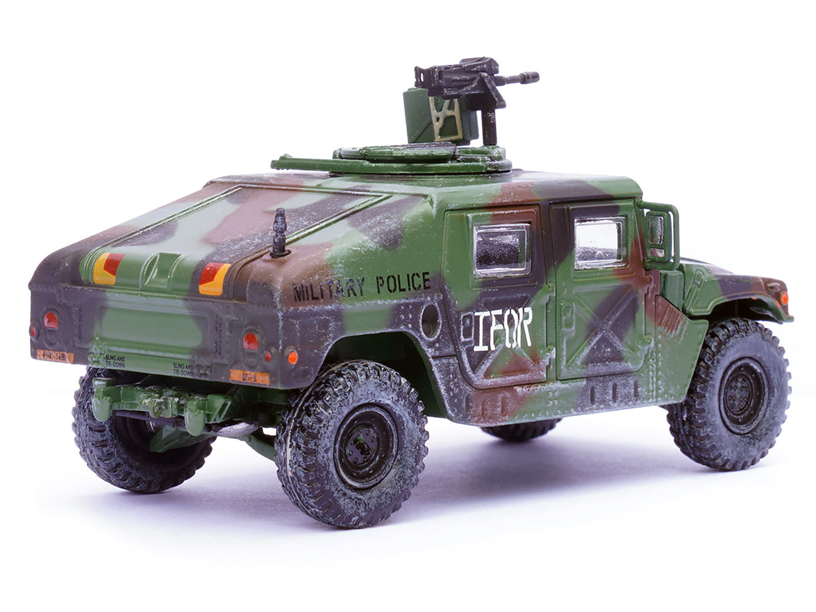 M988 Modern 4×4 Utility Vehicle with Grenade Launcher Camouflage "Military Police 65th Company 519th MP Battalion IFOR HQ ARRC Forward Brcko Bosnia and Herzegovina" (1996) "Military Miniature" Series 1/64 Diecast Model by Panzerkampf-DiecastModeler.com