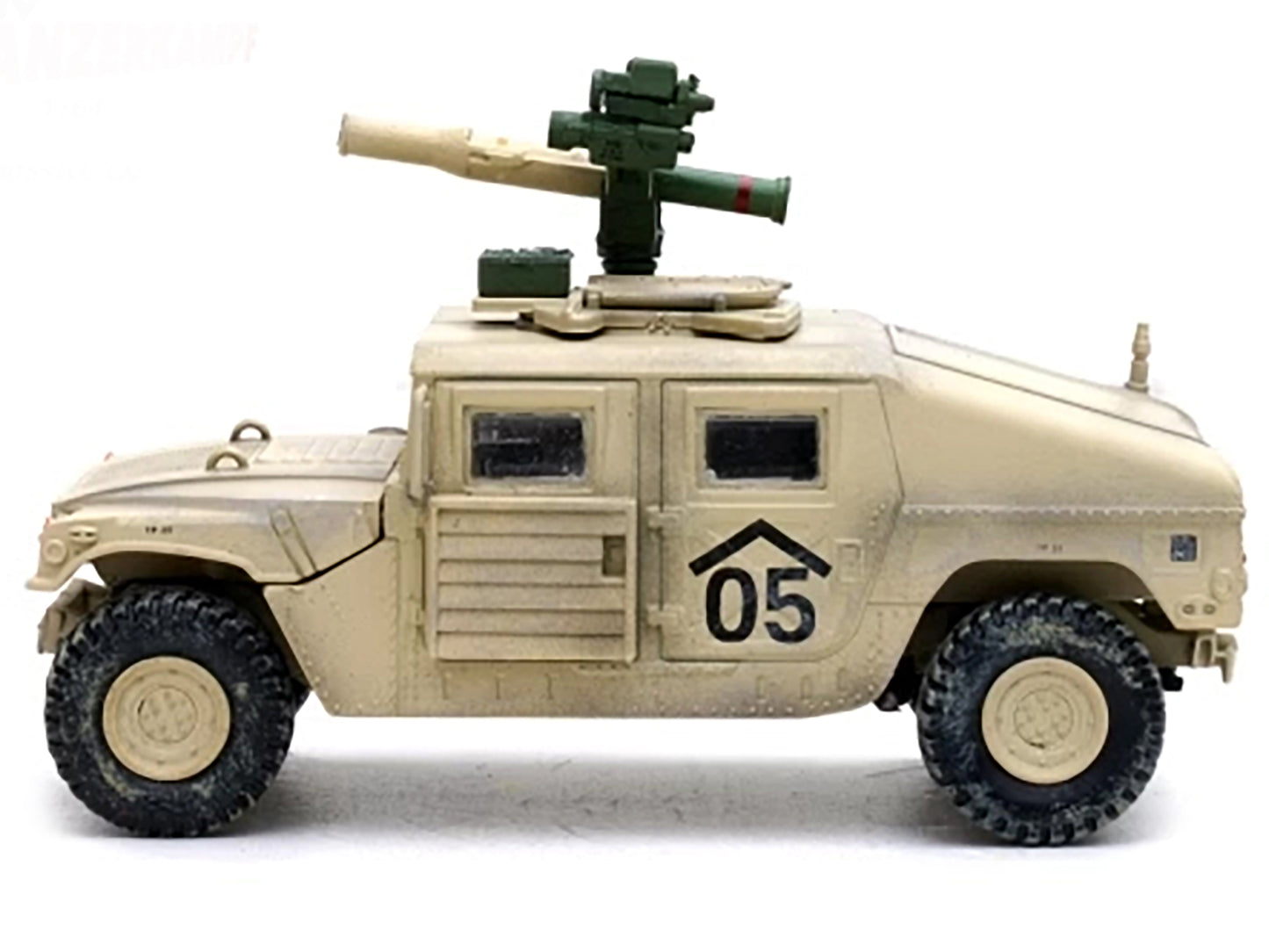 M1046 HUMVEE Tow Missile Carrier Desert Camouflage "E Troop 9th Regiment 2nd Brigade Combat Team 3rd Infantry Division (Mechanized) Iraq" (2003) "Military Miniature" Series 1/64 Diecast Model by Panzerkampf
