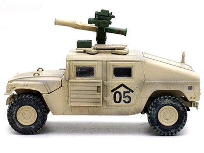 M1046 HUMVEE Tow Missile Carrier Desert Camouflage "E Troop 9th Regiment 2nd Brigade Combat Team 3rd Infantry Division (Mechanized) Iraq" (2003) "Military Miniature" Series 1/64 Diecast Model by Panzerkampf