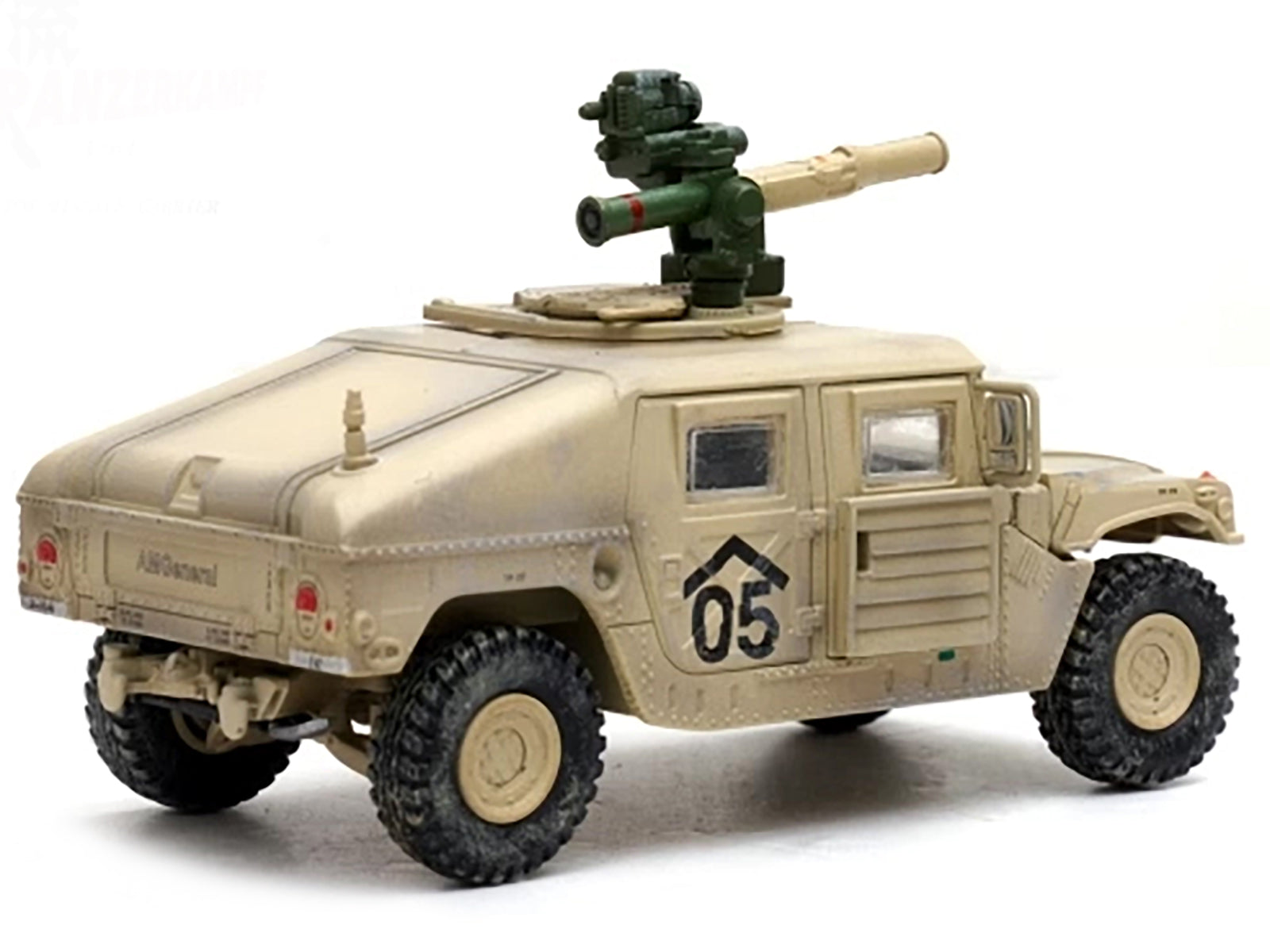 M1046 HUMVEE Tow Missile Carrier Desert Camouflage "E Troop 9th Regiment 2nd Brigade Combat Team 3rd Infantry Division (Mechanized) Iraq" (2003) "Military Miniature" Series 1/64 Diecast Model by Panzerkampf-DiecastModeler.com