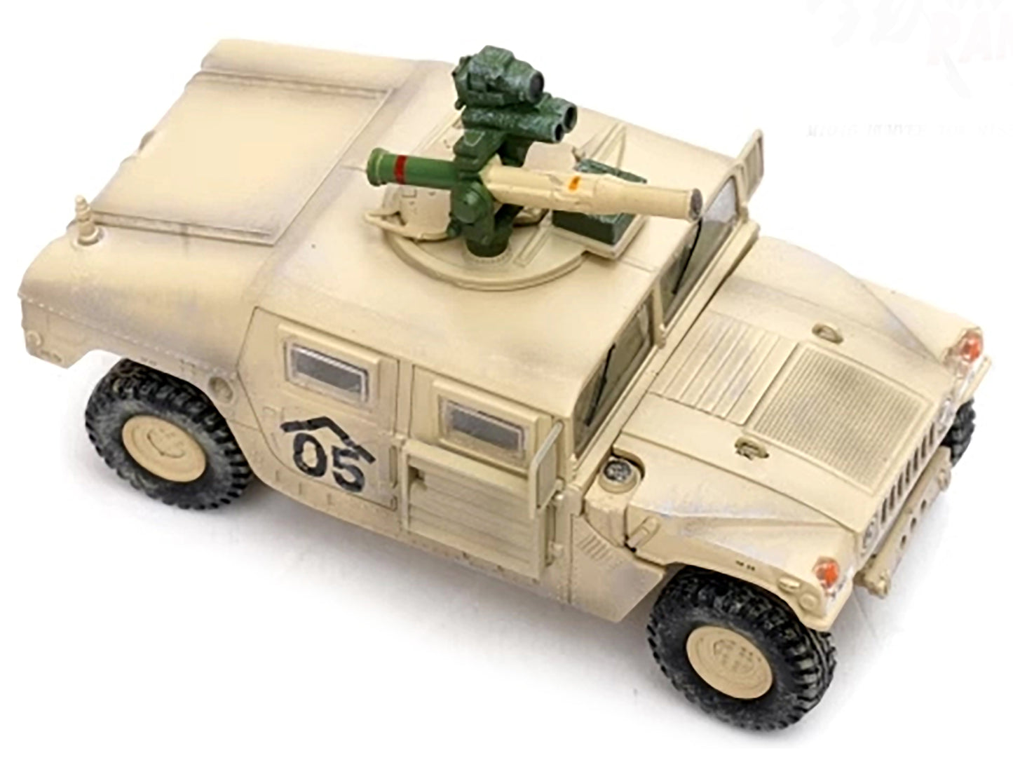 M1046 HUMVEE Tow Missile Carrier Desert Camouflage "E Troop 9th Regiment 2nd Brigade Combat Team 3rd Infantry Division (Mechanized) Iraq" (2003) "Military Miniature" Series 1/64 Diecast Model by Panzerkampf-DiecastModeler.com