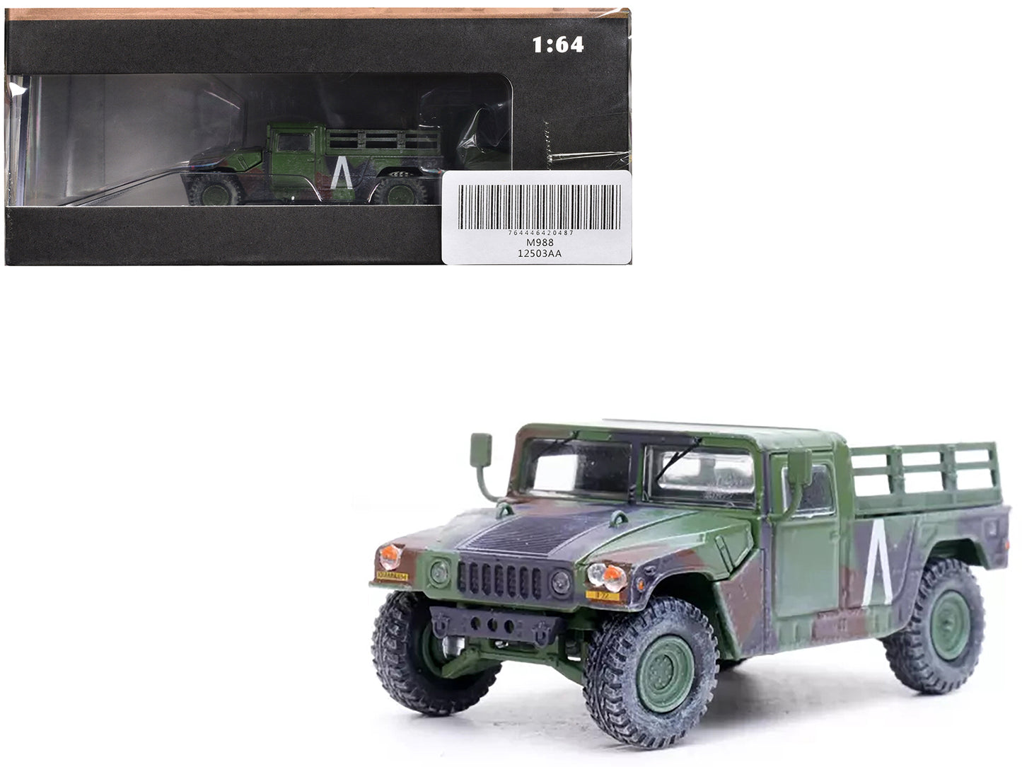 M998 HMMWV "8th Battalion 4th Air Defense Regiment 101st Airborne Division Gulf War" (1991) United States Army "Military Miniature" Series 1/64 Diecast Model by Panzerkampf-DiecastModeler.com