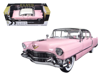 1955 Pink Cadillac Fleetwood Series 60 Special "Elvis Presley" 1/18 Diecast Model Car by Greenlight-DiecastModeler.com