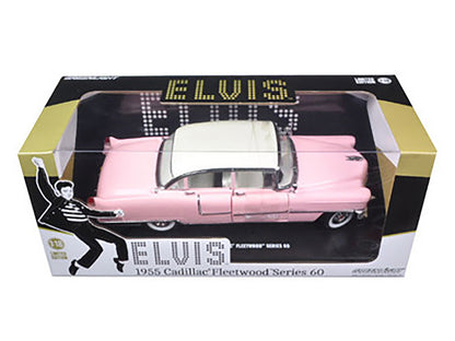 1955 Pink Cadillac Fleetwood Series 60 Special "Elvis Presley" 1/18 Diecast Model Car by Greenlight-DiecastModeler.com