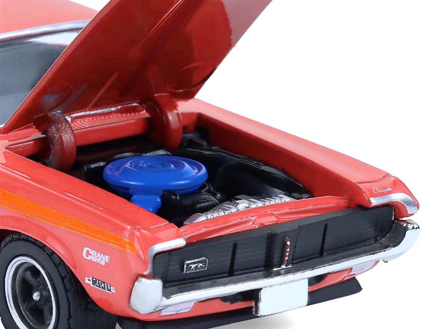 1969 Mercury Cougar Eliminator "Dyno Don" Red with Orange Stripes "GreenLight Muscle" Series 30 1/64 Diecast Model Car by Greenlight