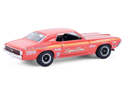 1969 Mercury Cougar Eliminator "Dyno Don" Red with Orange Stripes "GreenLight Muscle" Series 30 1/64 Diecast Model Car by Greenlight