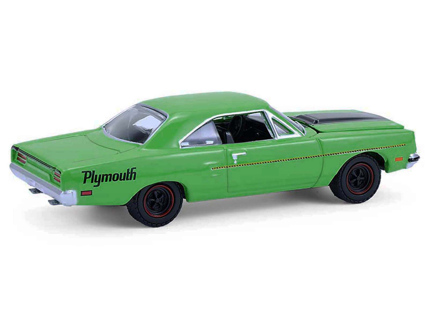 1970 Plymouth Road Runner Green with Black Hood Stripe "GreenLight Muscle" Series 30 1/64 Diecast Model Car by Greenlight