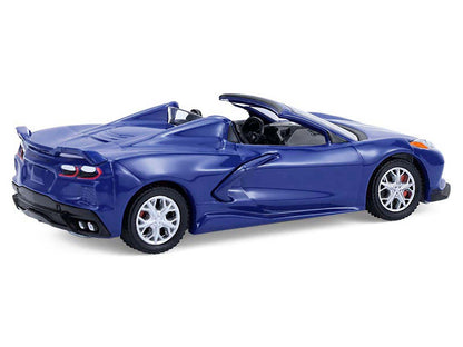 2021 Chevrolet Corvette Stingray Convertible Elkhart Lake Blue "GreenLight Muscle" Series 30 1/64 Diecast Model Car by Greenlight