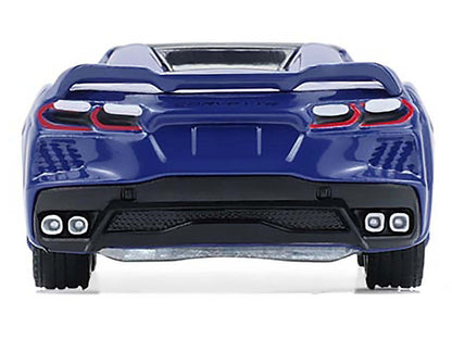 2021 Chevrolet Corvette Stingray Convertible Elkhart Lake Blue "GreenLight Muscle" Series 30 1/64 Diecast Model Car by Greenlight