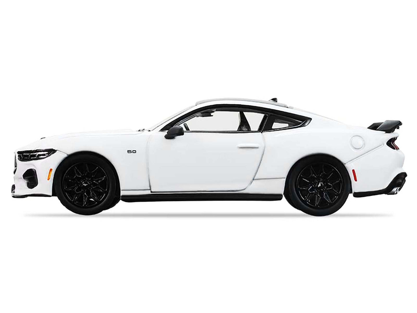 2024 Ford Mustang Oxford White with Black Top "GreenLight Muscle" Series 30 1/64 Diecast Model Car by Greenlight