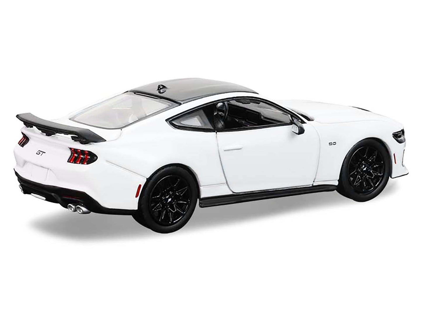 2024 Ford Mustang Oxford White with Black Top "GreenLight Muscle" Series 30 1/64 Diecast Model Car by Greenlight