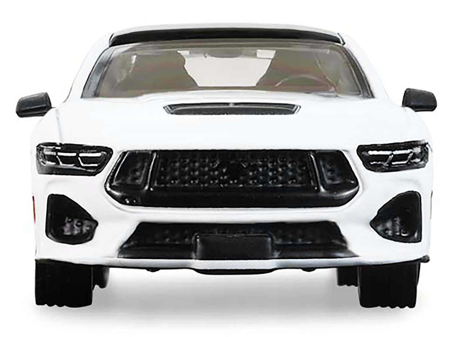 2024 Ford Mustang Oxford White with Black Top "GreenLight Muscle" Series 30 1/64 Diecast Model Car by Greenlight