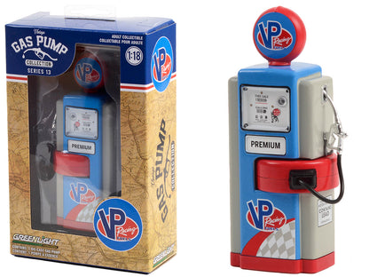 1948 Wayne 100-A Gas Pump "VP Racing Fuels" Blue and Gray "Vintage Gas Pumps" Series 13 1/18 Diecast Model by Greenlight-DiecastModeler.com
