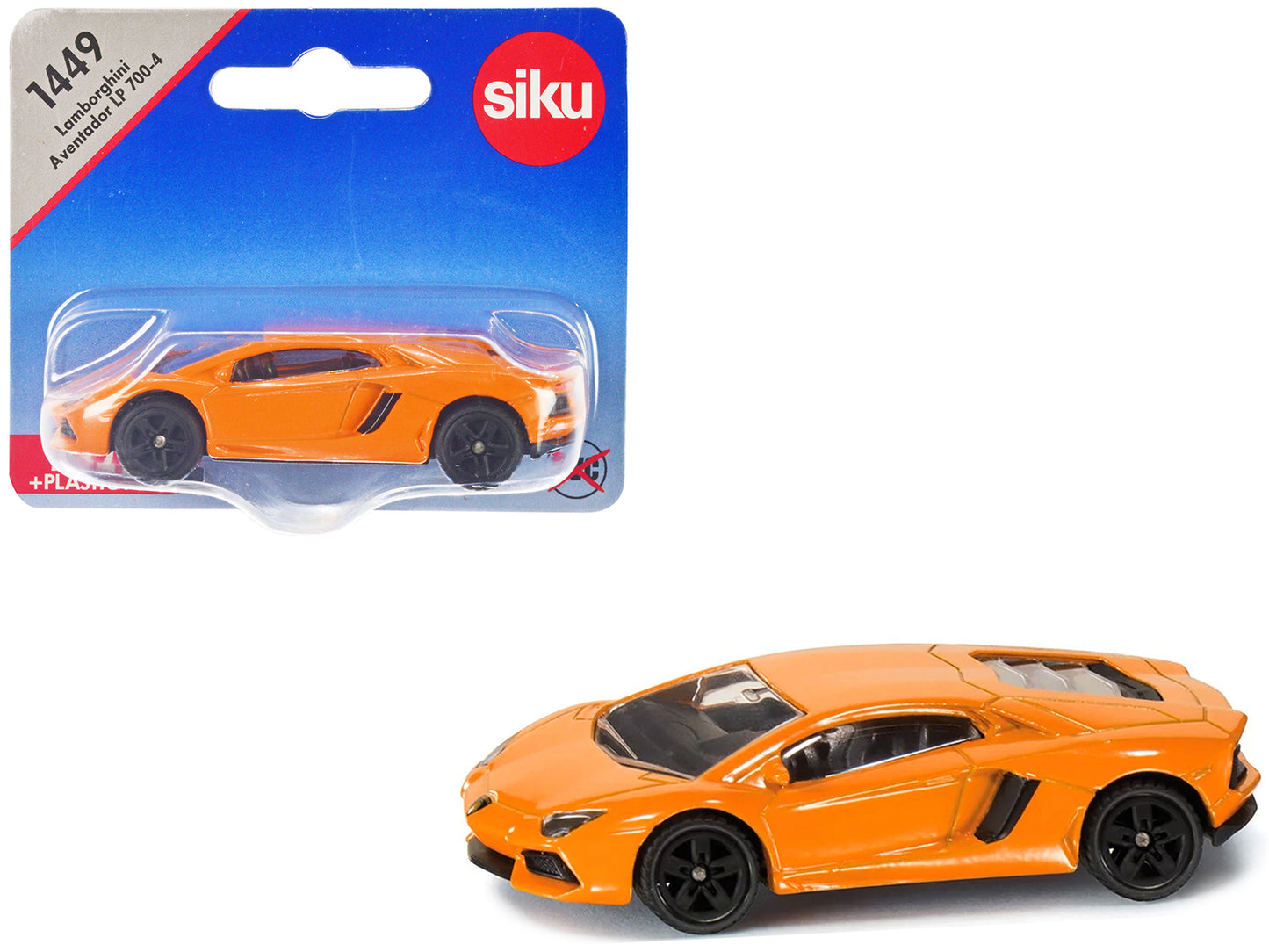 Lamborghini Aventador LP700-4 Orange Diecast Model Car by Siku-DiecastModeler.com