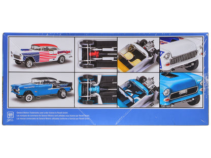 Level 4 Model Kit 1955 Chevrolet Bel Air Street Machine 2-in-1 Kit 1/24 Scale Model by Revell-DiecastModeler.com