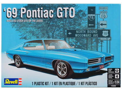 Level 4 Model Kit 1969 Pontiac GTO 2-in-1 Kit 1/24 Scale Model by Revell-DiecastModeler.com
